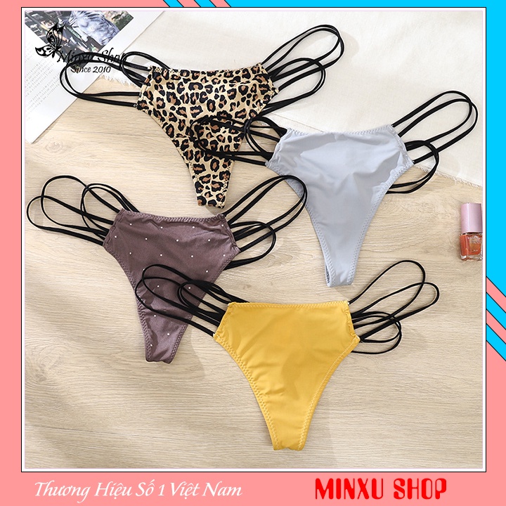 Quần lót nữ, quần lót lọt khe lụa lạnh cao cấp, sexy cám dỗ  vải co giãn mềm mát Minxu shop mã 837