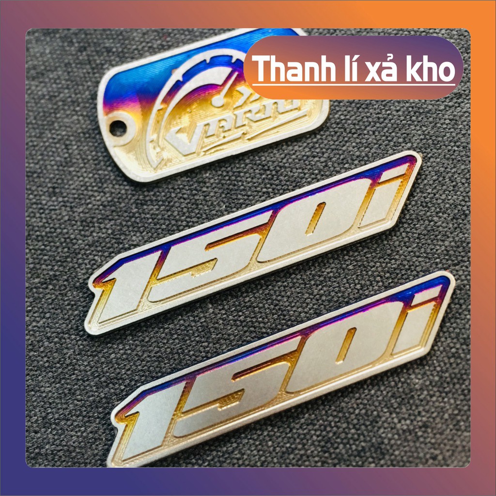 [ XẢ HẾT KHO ] TEM TITAN DÁN BÌNH DẦU VÀ CHỮ 150i TITAN TRANG TRÍ XE VARIO CÁ TÍNH,CAO CẤP (TITAN 100%)