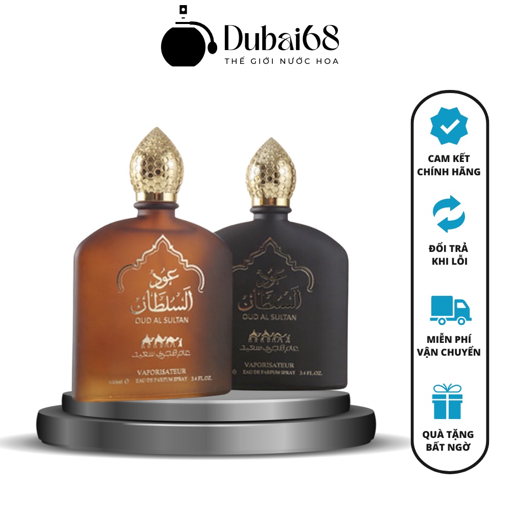 💥 Nước Hoa Nam Thơm Lâu Dubai Oud Al Sultan 100ml Mùi Thơm Nam Tính