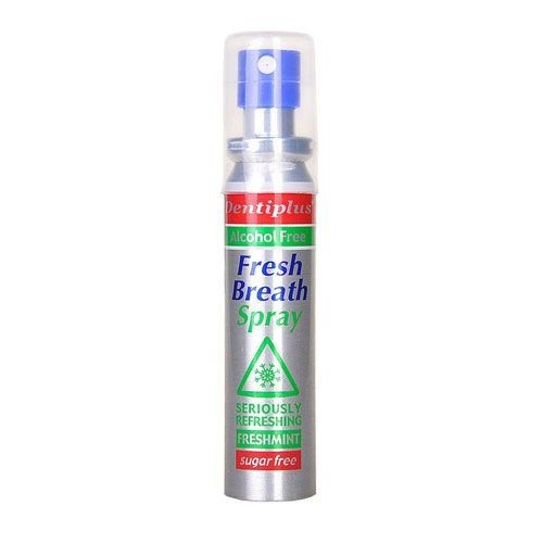 Chai xịt thơm miệng hương bạc hà Dentiplus 25ml, diệt khuẩn, đem lại hơi thở tinh khiết, chống hôi miệng sau khi ăn