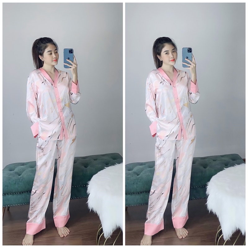 BỘ PYJAMA LỤA IN CAO CẤP QUẢNG CHÂU