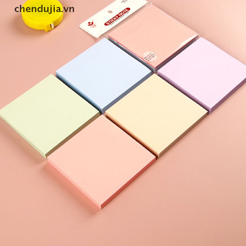 Set 100 Tấm Giấy Ghi Chú Màu Trơn Tiện Dụng