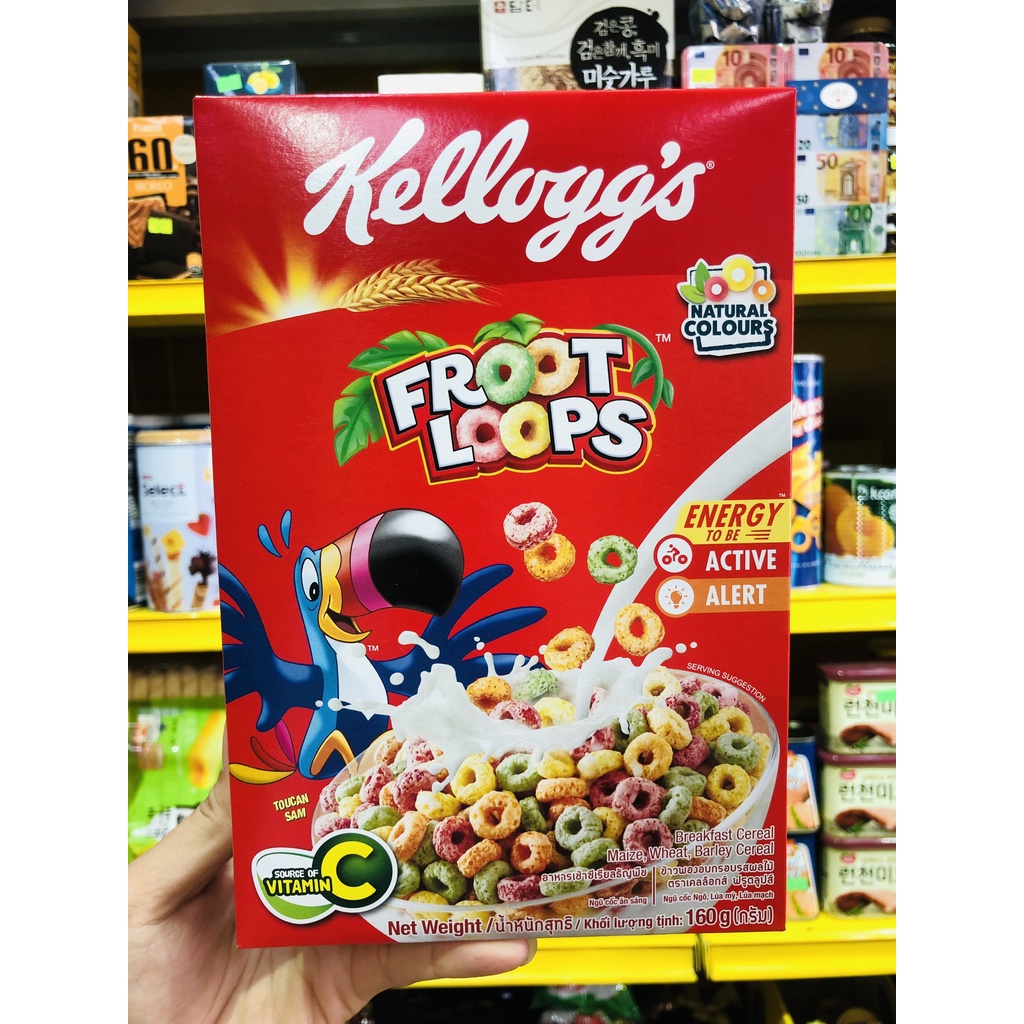 [FROOT LOOPS] Ngũ Cốc Ăn Sáng Kellogg's FROOT LOOPS 160G 300G - Thái Lan