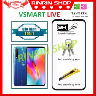 ⚡SIÊU CHẤT⚡ Kính Cường Lực Vsmart Live - Cao cấp phủ Nano - Full màn hình- Độ cứng 10H - Độ trong suốt cực cao.