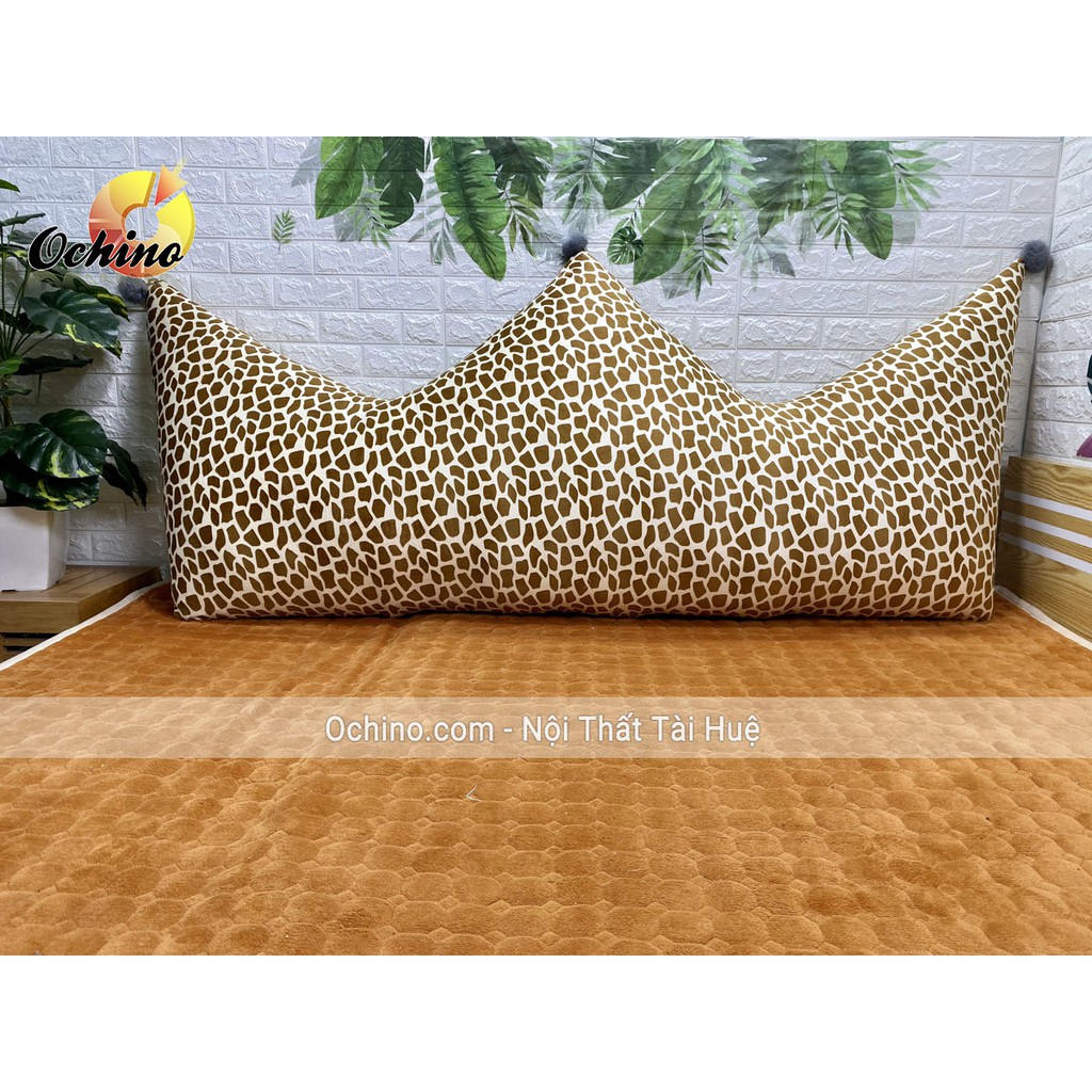 Gối Tựa Đầu Giường Vương Miện Mẫu Mới size 1m6-75 hàng Handmade Cao Cấp Loại 1