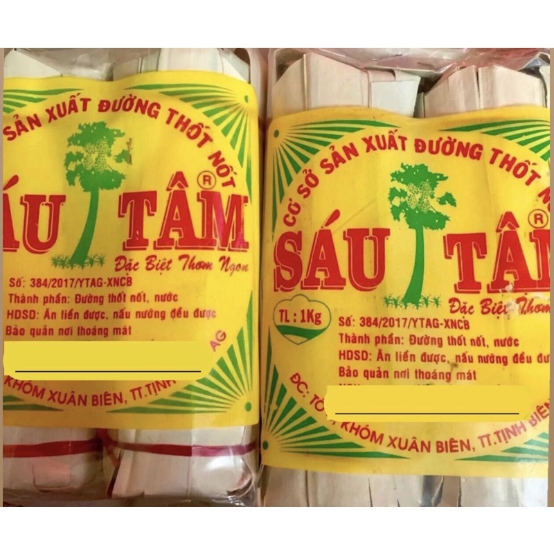 1kg Đường Thốt Nốt Sáu Tâm