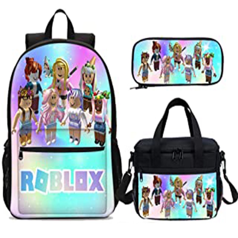 [Hàng giao ngay] Roblox ba lô đi học trẻ em đi học trò chơi hoạt hình roblox ba lô học sinh tiểu học và trung học ba lô ba lô trẻ em