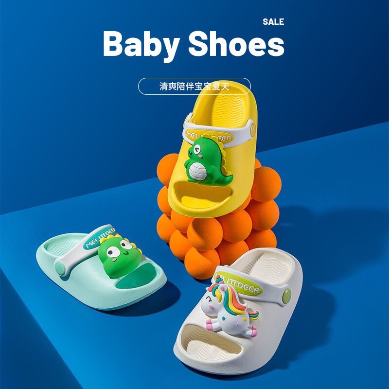 Dép sục cho bé Melittdeer 305 hở mũi thoáng khí siêu nhẹ, chống trơn trượt mã SK9