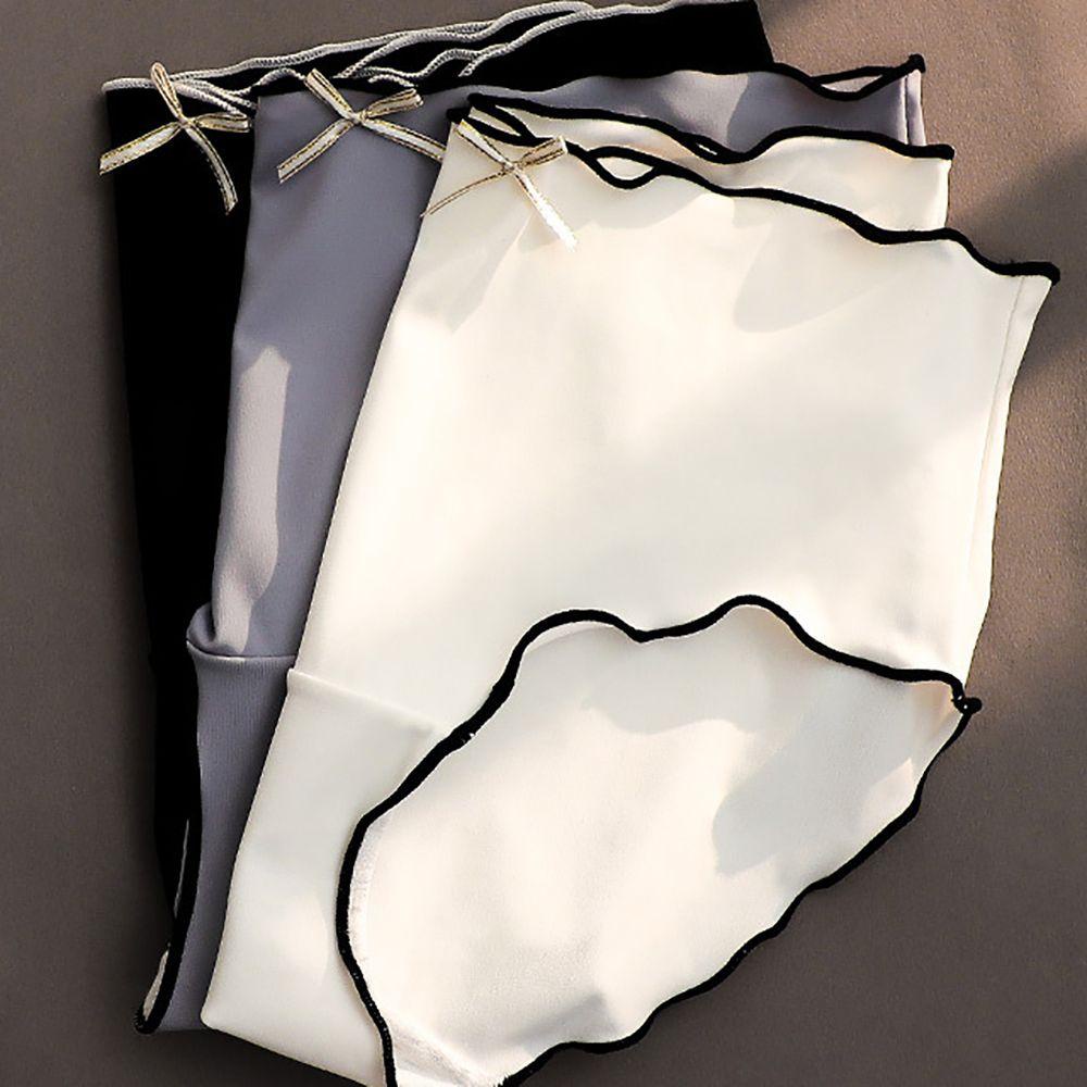 OCEANMAP Quần Lót Cotton Lụa Lạnh Không Đường May Lưng Vừa Đính Nơ Gợi Cảm Cho Nữ