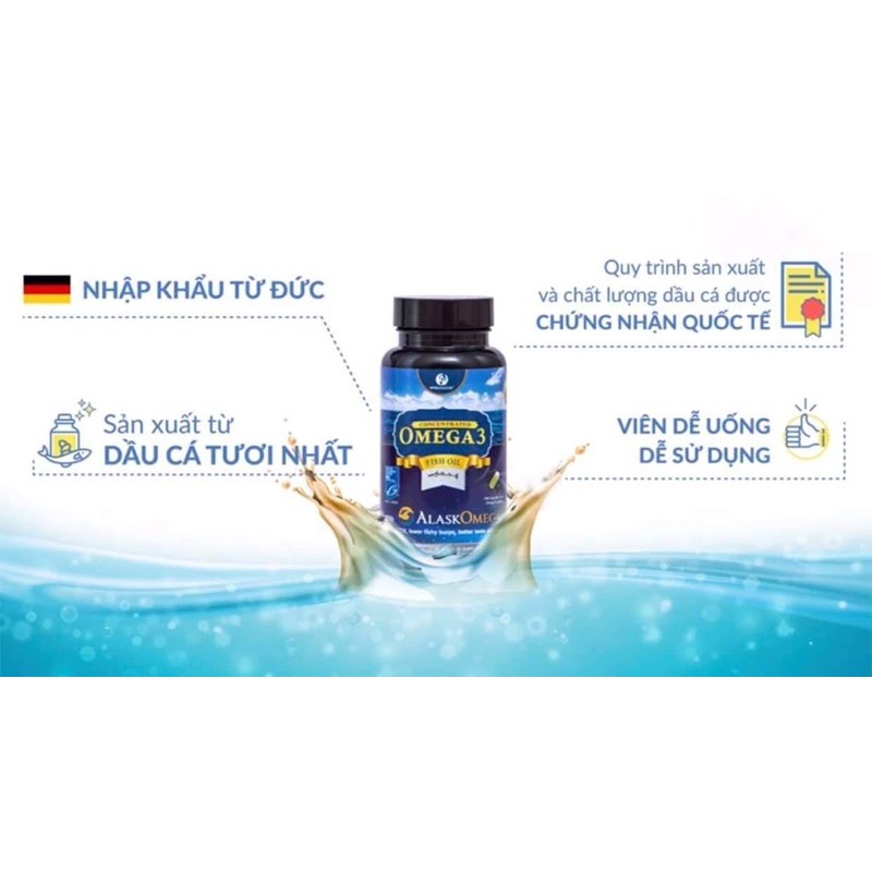 Viên uống dầu cá Omega 3 - VitaSignature AlaskOmega 3