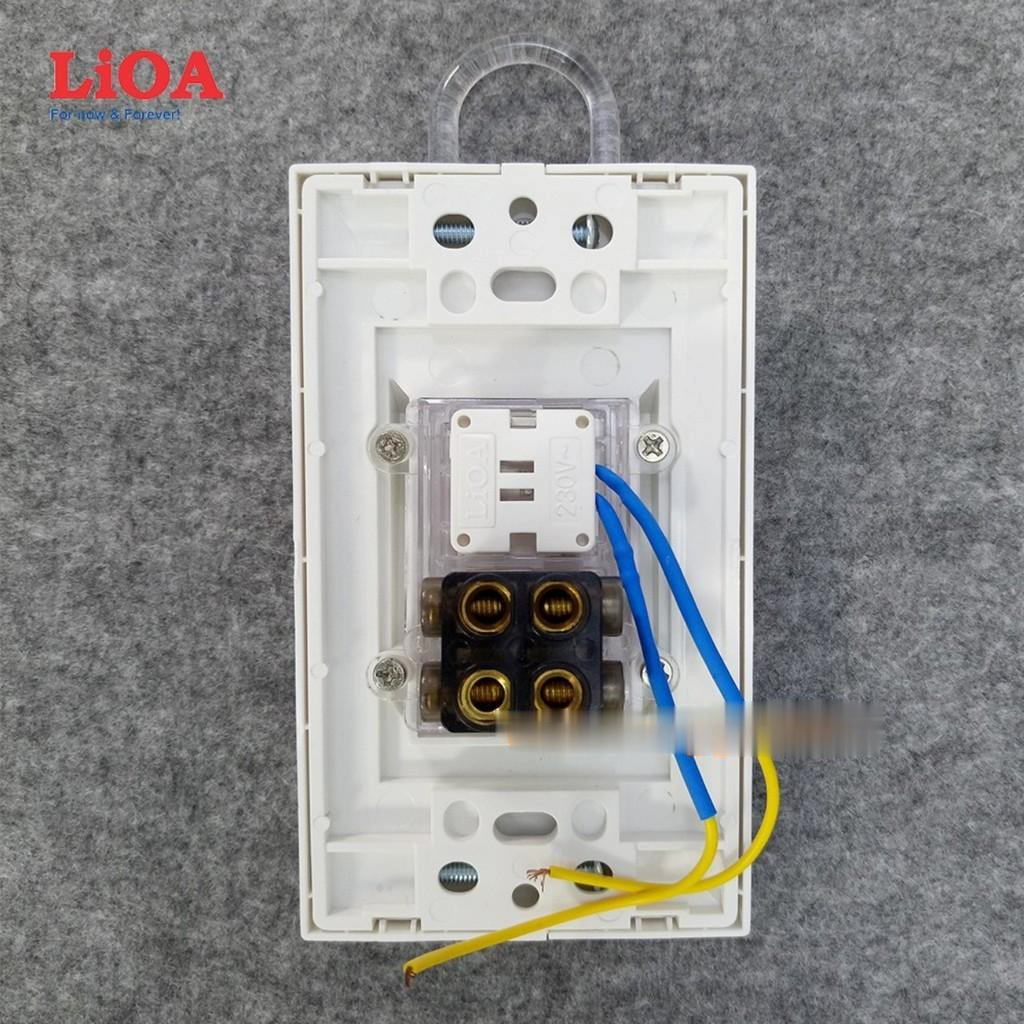 Bộ công tắc ngắt điện chìa khóa kiểu B LiOA 20A - Dùng cho nhà nghỉ, khách sạn