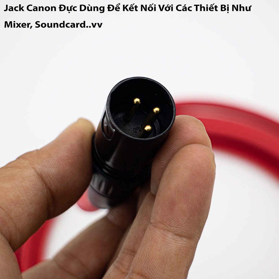 Dây micro canon cái ra 3.5 chuyên dụng cho mic thu âm BM900, ISK AT100