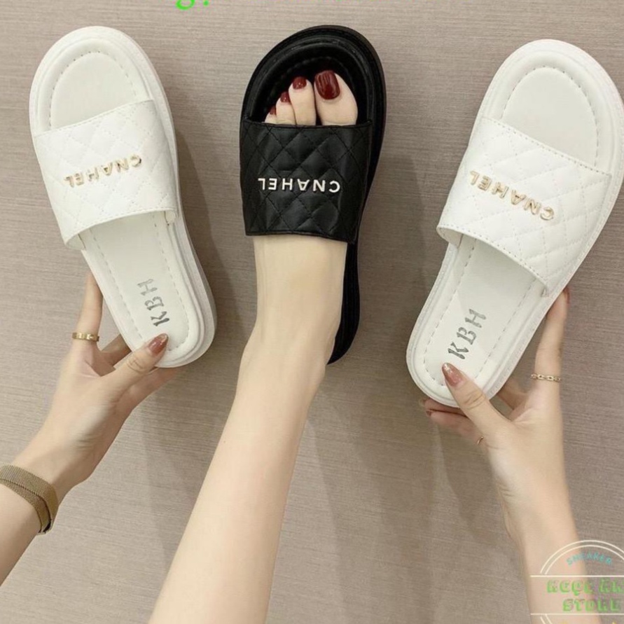 Dép lê nữ, thời trang trần trám hàng qc cao cấp full box shop THƠITRANG1989