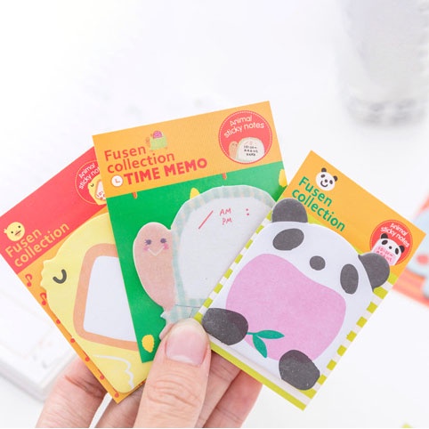 Giấy note hình con vật dễ thương, giấy note xinh xắn 20 tờ đồ dùng học tập