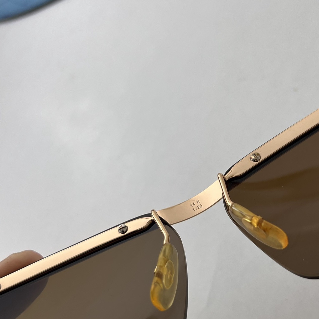 Kính mắt nam thời thượng ⚡ SALE SỐC ⚡ Kính Solex thước kẻ mạ vàng 14k phong cách doanh nhân, đẳng cấp và sang trọng