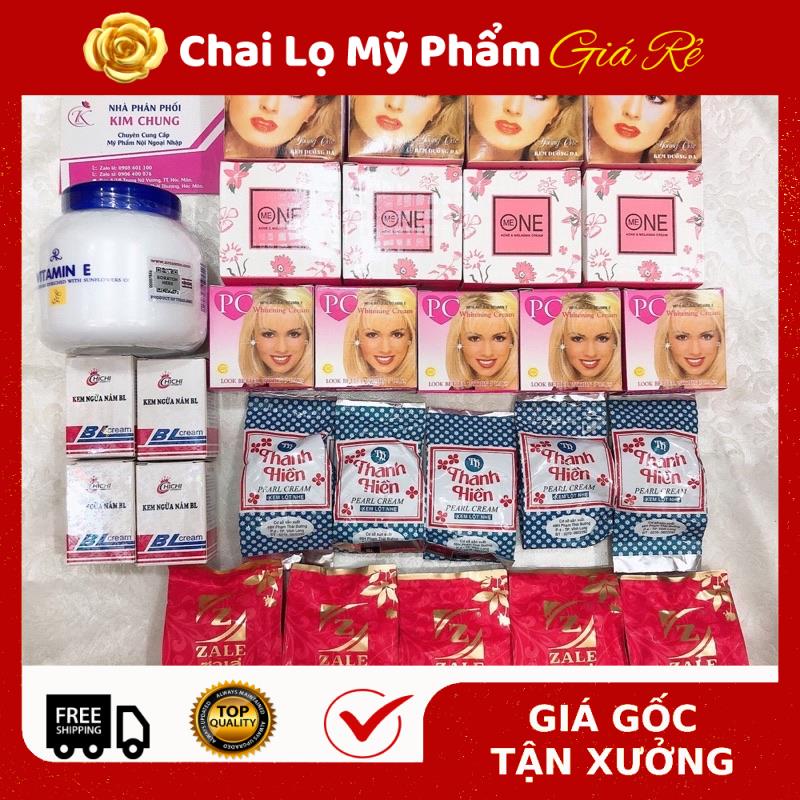 Kem Dưỡng Da ❤ RẺ VÔ ĐỊCH ❤ Combo kem cho khách trộn kem , nguyên liệu, công thức làm kem trộn trắng da body