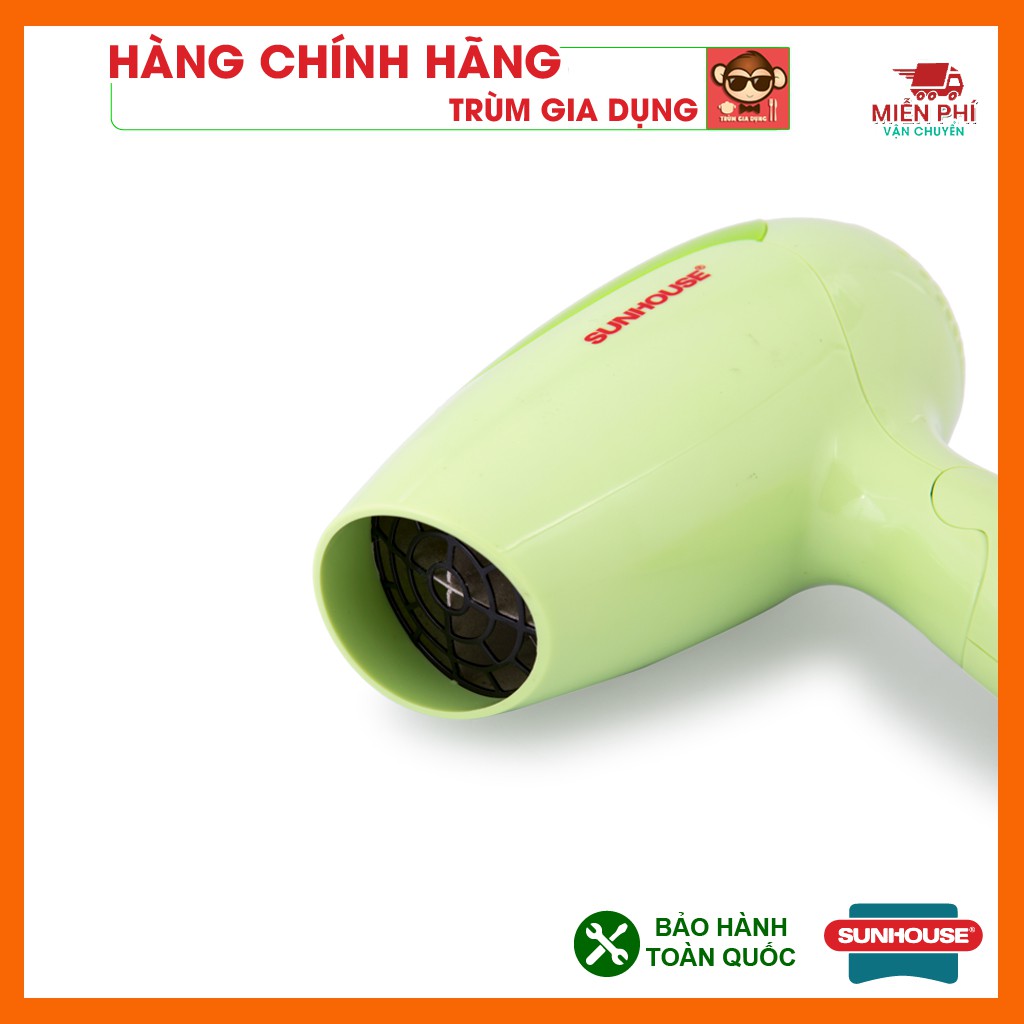 Máy sấy tóc Sunhouse SHD2302, máy sấy công suất 1200w, sấy khô nhanh, chế độ gió linh hoạt, tự động ngắt khi quá tải.