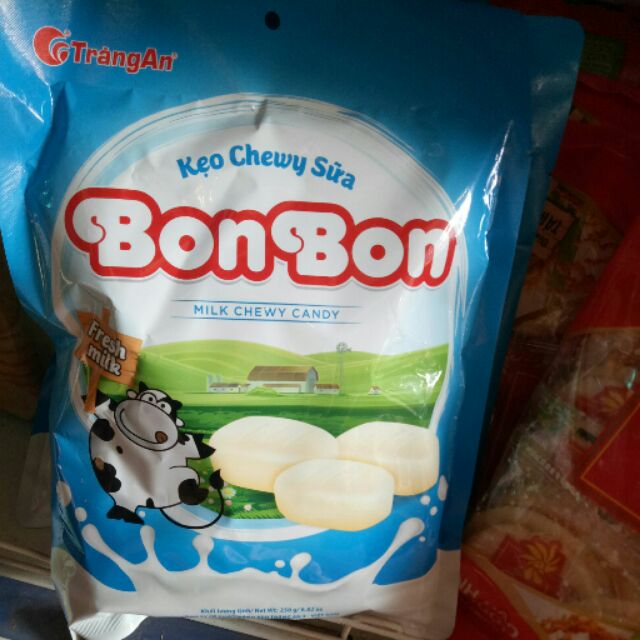 Kẹo Chewy Sữa Bon Bon 250g