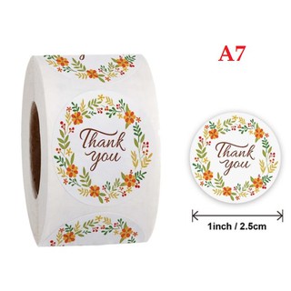 Cuộn 500 tem dán bánh handmade họa tiết hoa