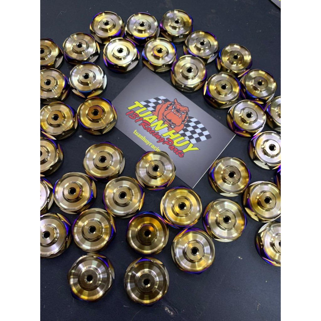 Núm bông titan GR5 cho phuộc Ohilins hàng xịn