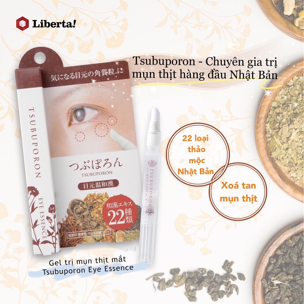 BÚT LÀM MỜ MỤN THỊT VÙNG MẮT TSUBUPORON EYE ESSENCE - TRỊ MỤN THỊT NHẬT BẢN