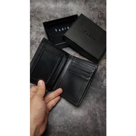 Ví đứng pedro da bò có ngăn ảnh full box kèm túi giấy hãng