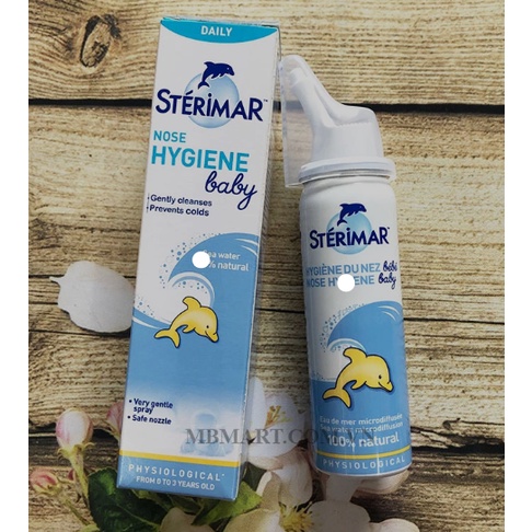 Xịt muối biển Sterimar cá heo nội địa Pháp 100ml giúp thông mũi, chống  chống sưng đỏ - Herbaby