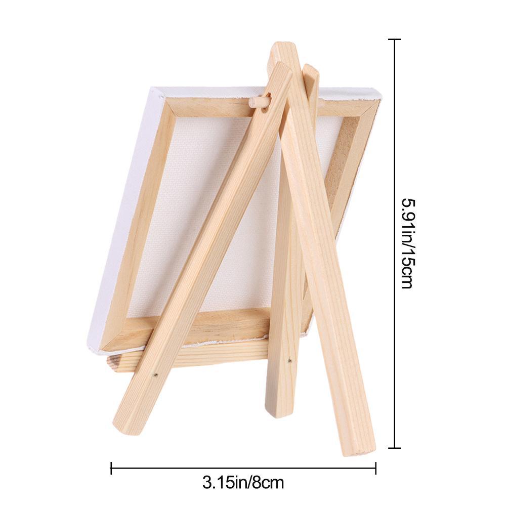 Tranh Vải Bạt Mini Treo Tường Kèm Giá Đỡ Dùng Vẽ Tranh Thủ Công