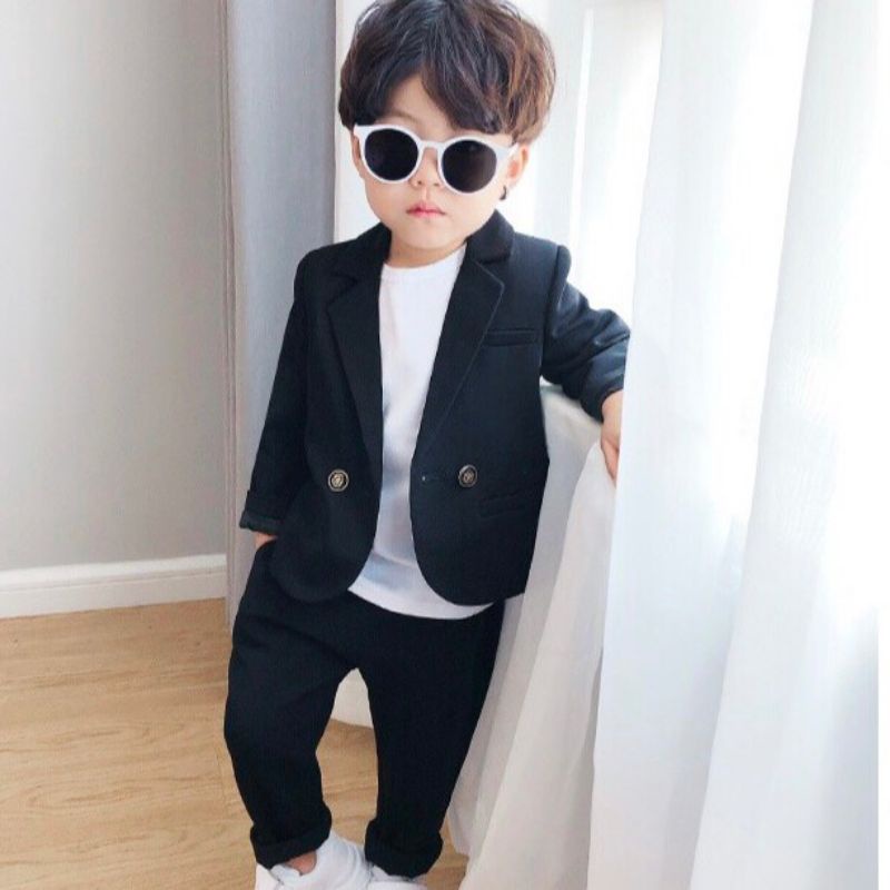 set quần áo vest cho bé trai