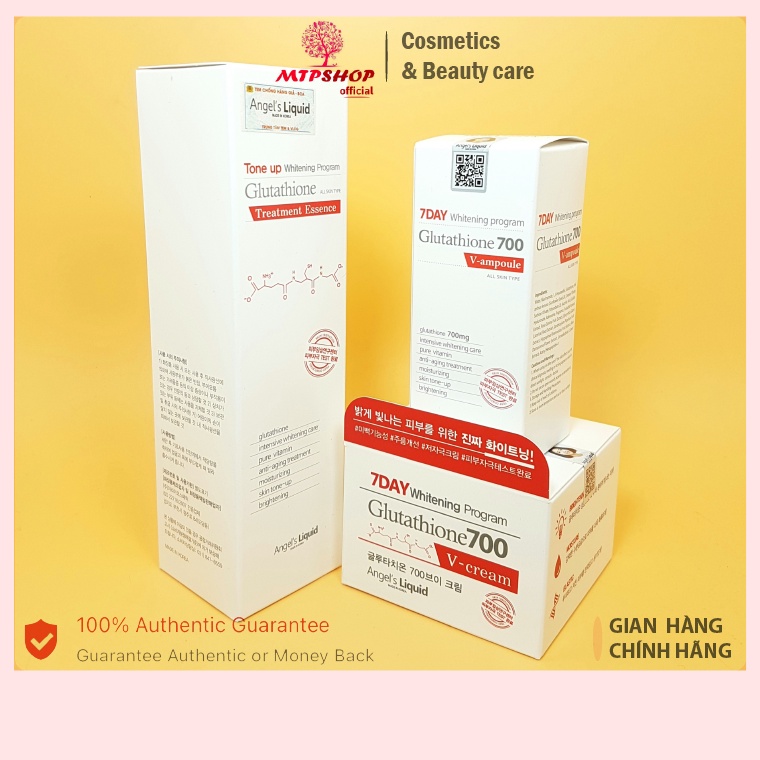 [Mã 253FMCGSALE giảm 8% đơn 500K] Combo Bộ Dưỡng Da 7 Day Whitening Program Glutathione