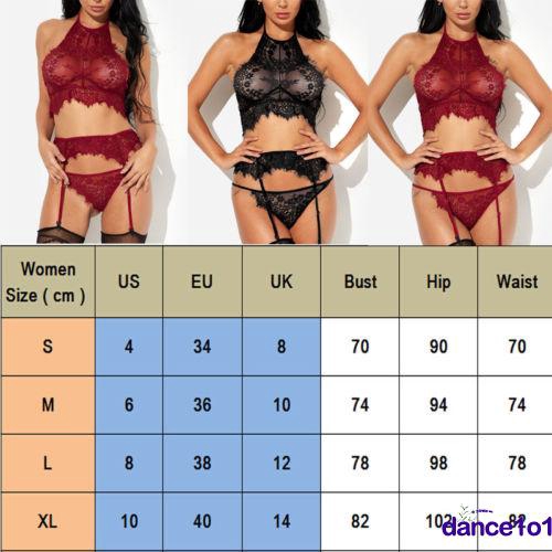 Bộ đồ ngủ phối ren kèm quần lót chữ G gợi cảm cho nữ