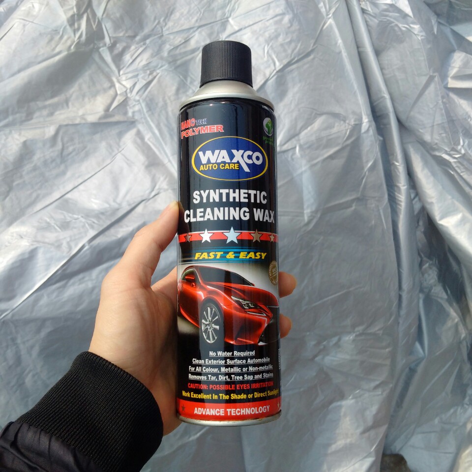 Chai xịt bóng sơn nhanh Waxco Synthetic Cleaning Wax Malaixia