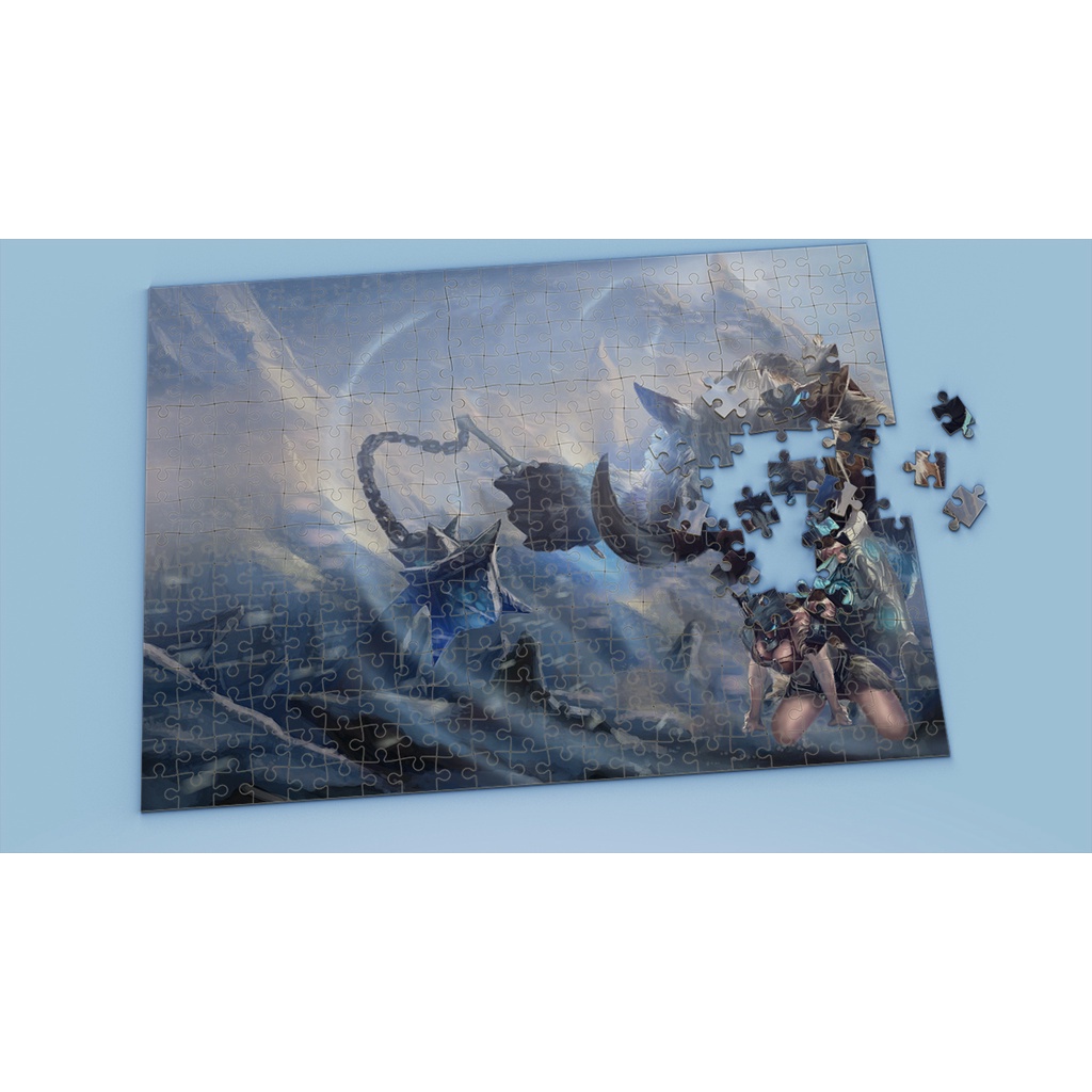 Tranh ghép hình A4, A5 League of Legends, xếp hình SEJUANI - Mẫu 1