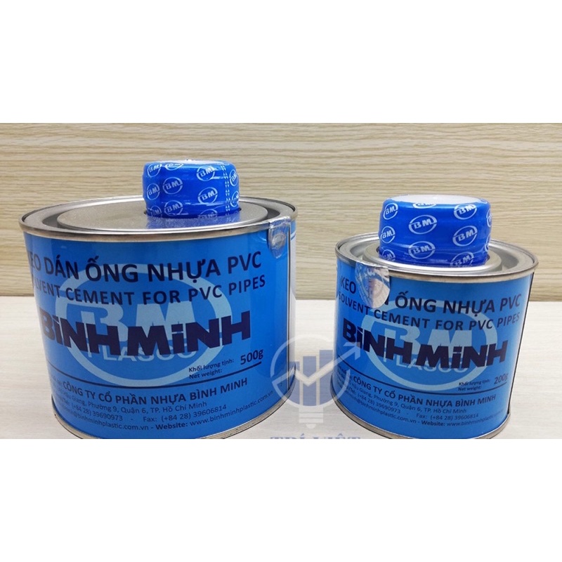 Keo dán ống nhựa pvc Bình Minh tuýp 25g, 50g, 100g