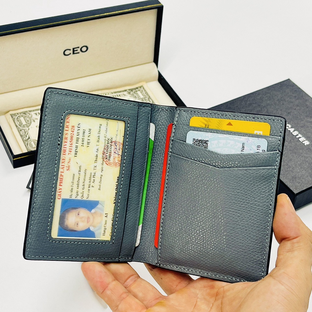 ví nam,nữ da thật nhập khẩu ,ví nữ ,nam mini cao cấp thời trang công sở có hộp bảo hành 12 tháng