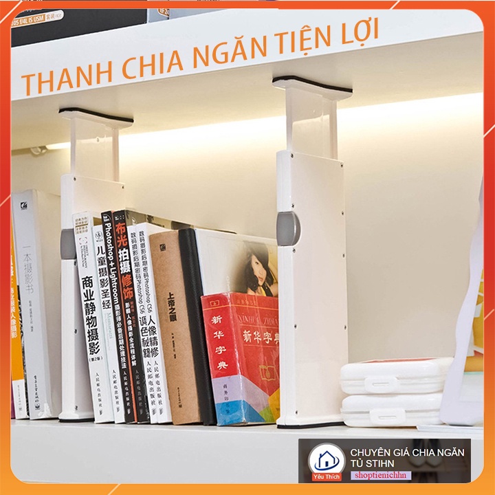 (Hoàn$) Thanh Kệ Dụng Cụ CHIA NGĂN KÉO , Ngăn Bàn, Giá Sách , Ngăn Tủ Tiện Lợi (Thay Đổi Kích Thước) STIHN