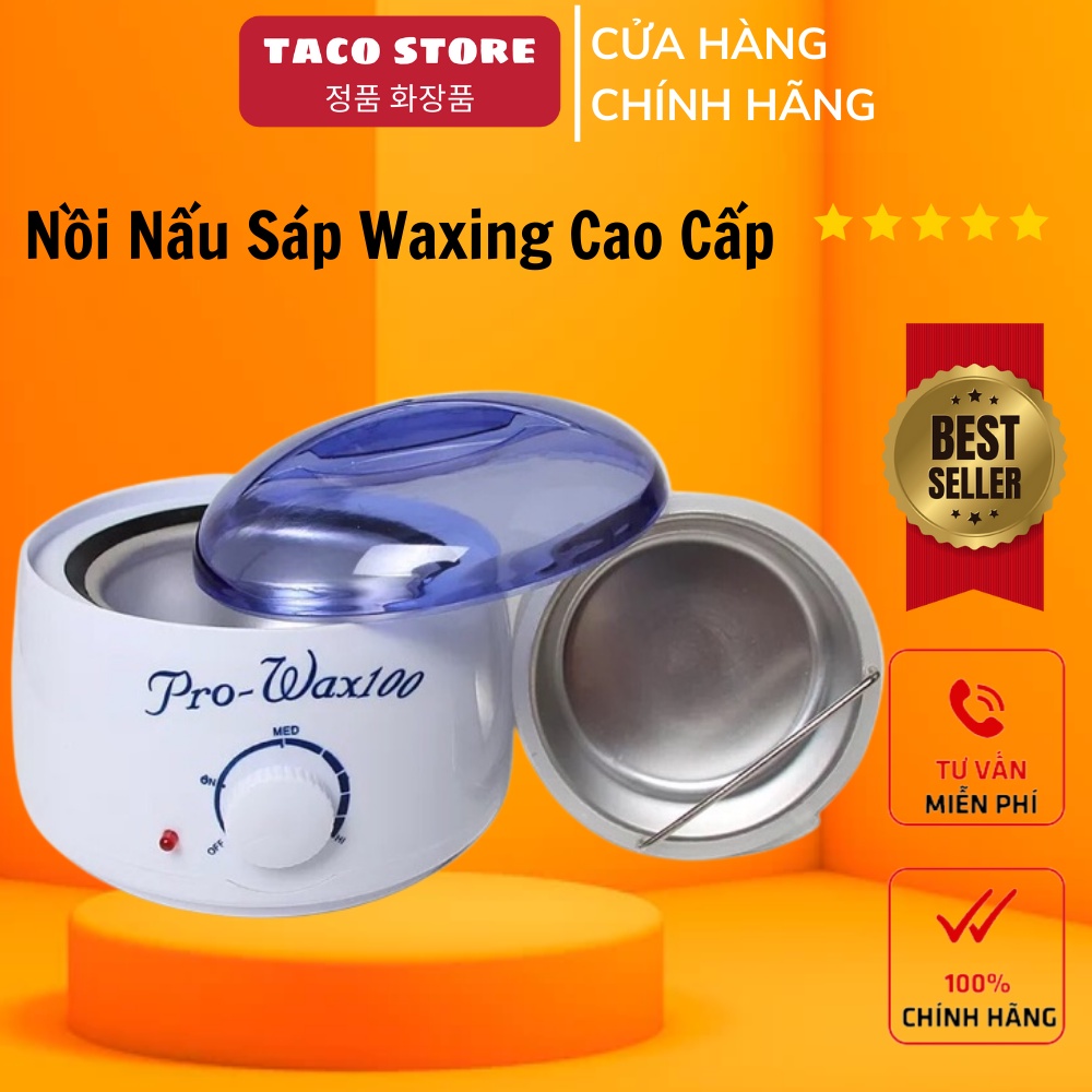 Nồi nấu sáp wax lông máy nấu sáp wax triệt lông tại nhà,SPA loại nồi PRO100 Chống Dính Tacostore1709