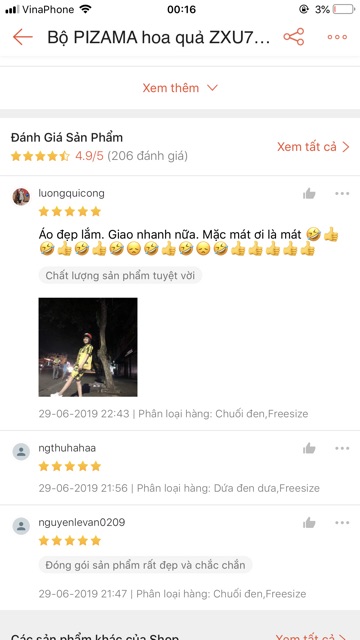 Bộ PIZAMA hoa quả ZXU728