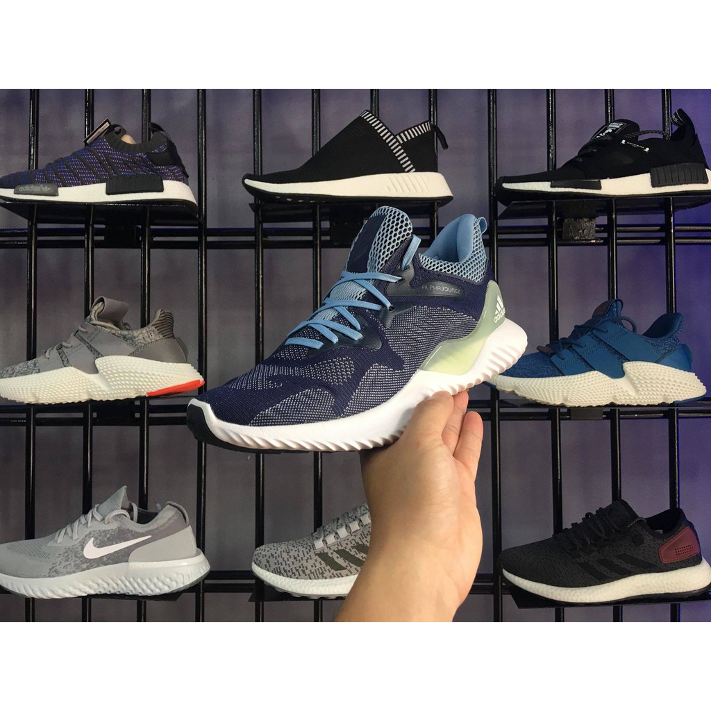 GIẦY đẹp (HOT SALE) giày thể thao ALPHABOUNCE BEYOND 2018 màu xanh đế trắng giá tốt . . . . hot ³