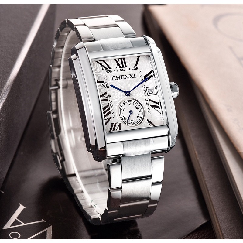 Đồng Hồ Đeo Tay CHENXI Chống Thấm Nước Bằng Thép Không Gỉ Sang Trọng Cho Nam