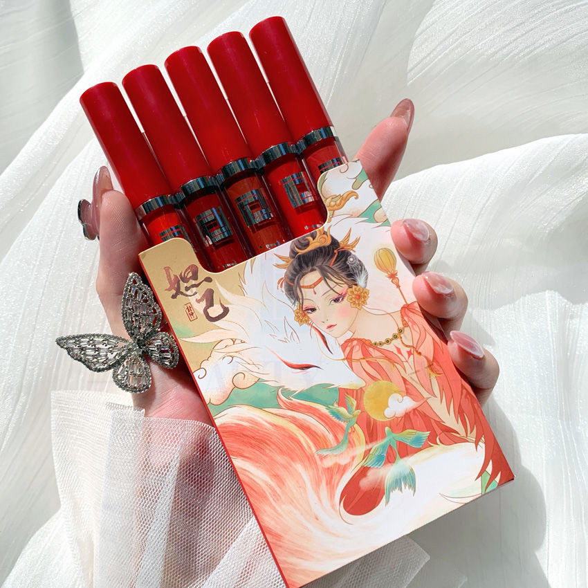 ☝️💖The Sale Is Ongoing 💜Chinese Style Lip Glaze Suit Long-Lasting Makeup Velvet Tint Tint Matte Moisture Moisturizer Fog Surface Lipstick 6112 | BigBuy360 - bigbuy360.vn