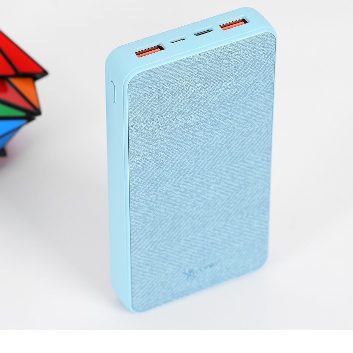 Pin sạc dự phòng Polymer 15.000mAh Type C PD QC3.0 Xmobile PowerBox P72D Xanh