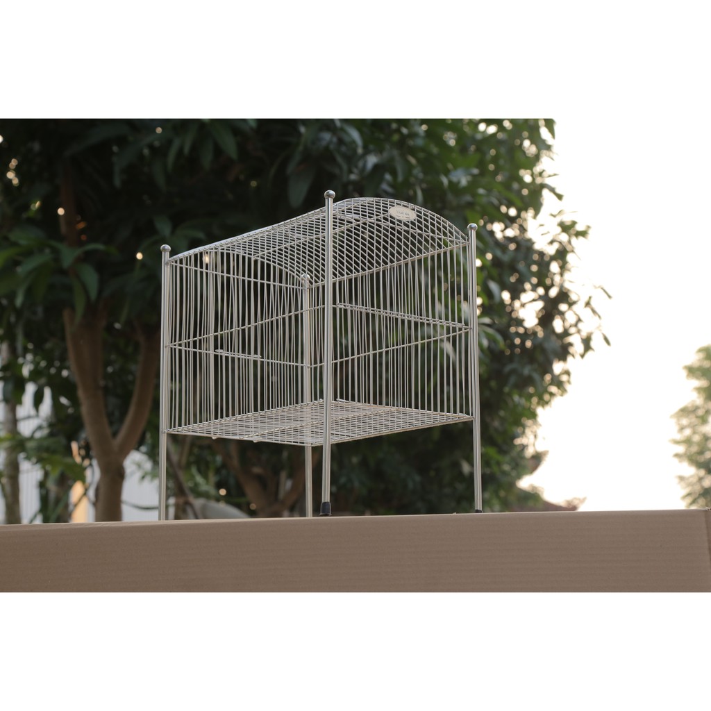 Lồng tắm cho chim bằng inox, lồng chho chim tắm rửa