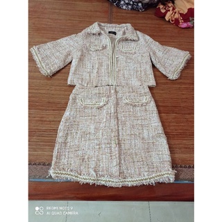Set dạ siêu xinh màu be