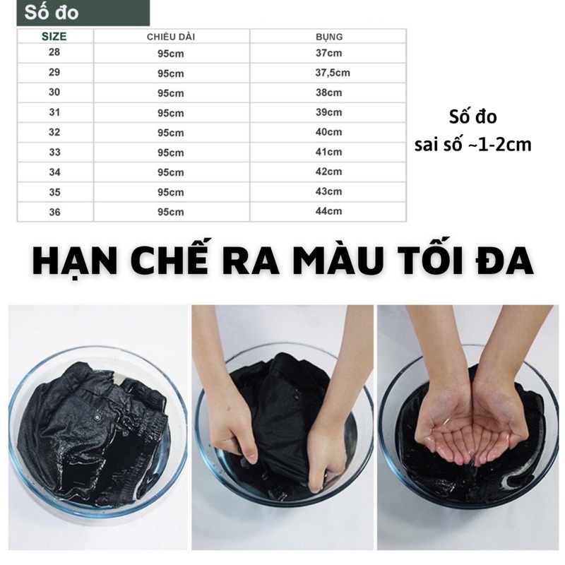 Quần short jean đen nam Gấu 194 rách vải jeans bò co dãn, mềm mịn form slimfit - 226 - 305