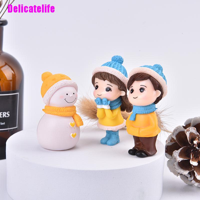 Set 3 Đồ trang trí cặp đôi trang trí cây thông giáng sinh mini DIY