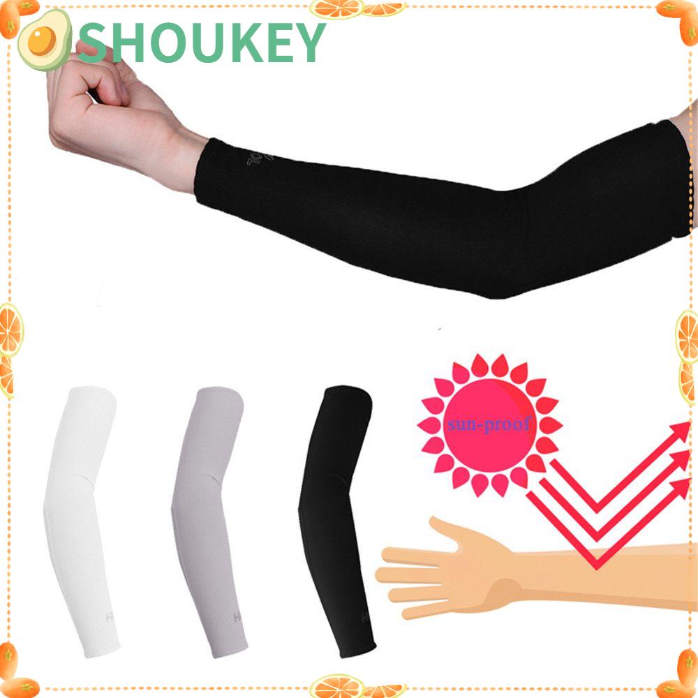 1 cặp găng tay làm mát chống nắng và tia UV nhiều màu sắc cho hoạt động thể thao ngoài trời