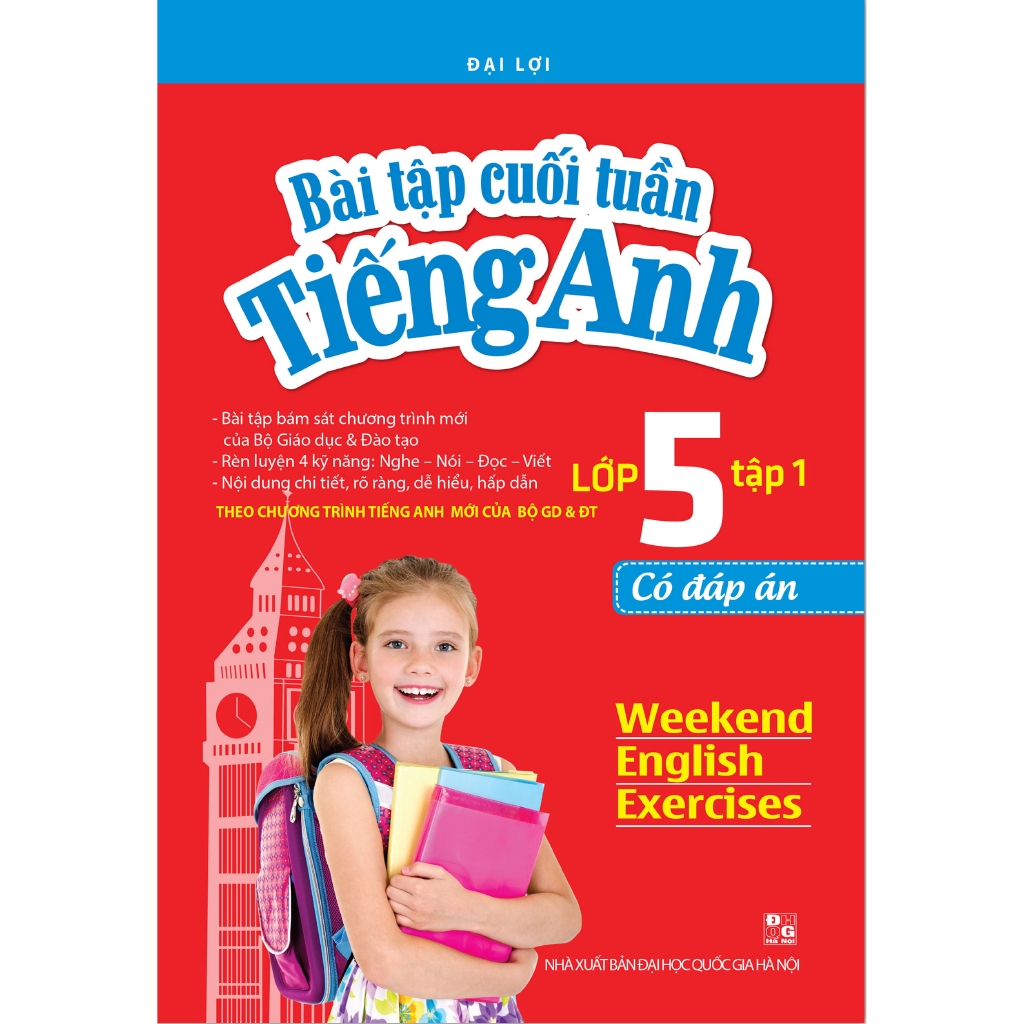 Sách - Bài Tập Cuối Tuần Tiếng Anh Lớp 5 - Tập 1 - Có Đáp Án