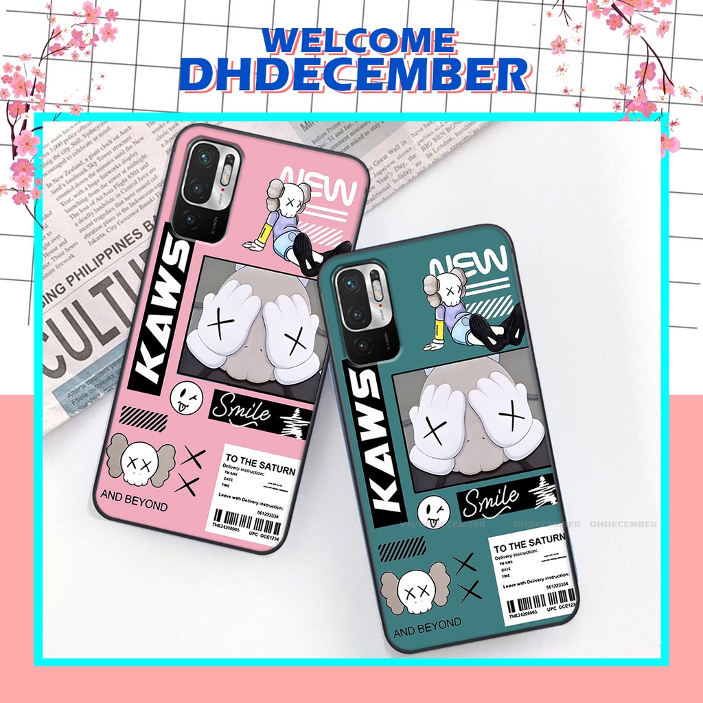 Ốp lưng Xiaomi REDMI NOTE 10 5G in hình gấu K@ws, gấu nâu, dor@emon RẺ- ĐẸP- BỀN