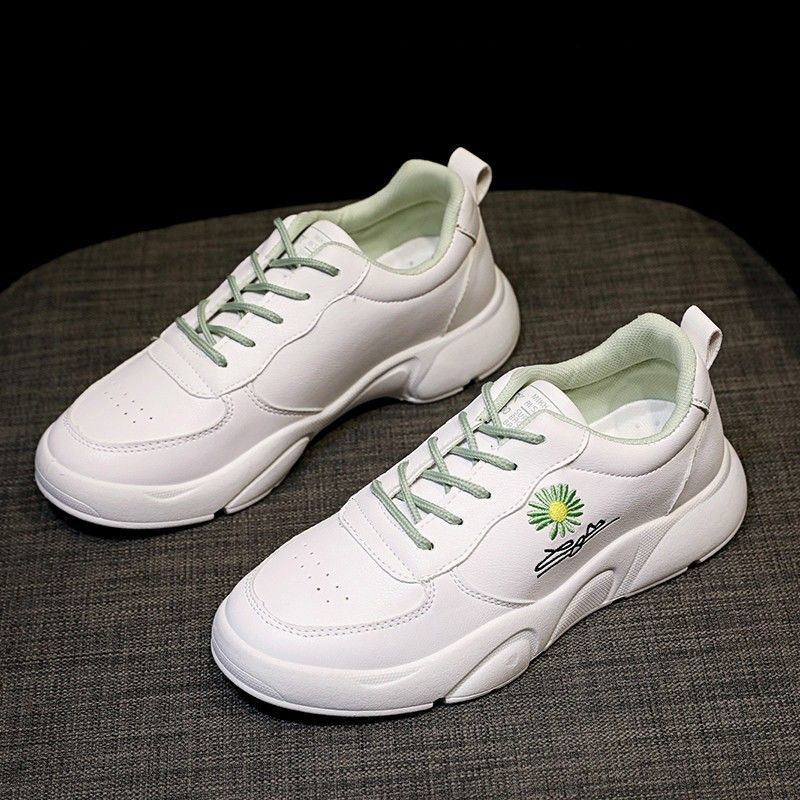 Năm 2021 giày nhỏ màu trắng dành cho nữ bệt hoàn toàn phù hợp mới của phụ Học sinh Hàn Quốc mùa xuân nóng xu h 𝄪 < ` ¹ #